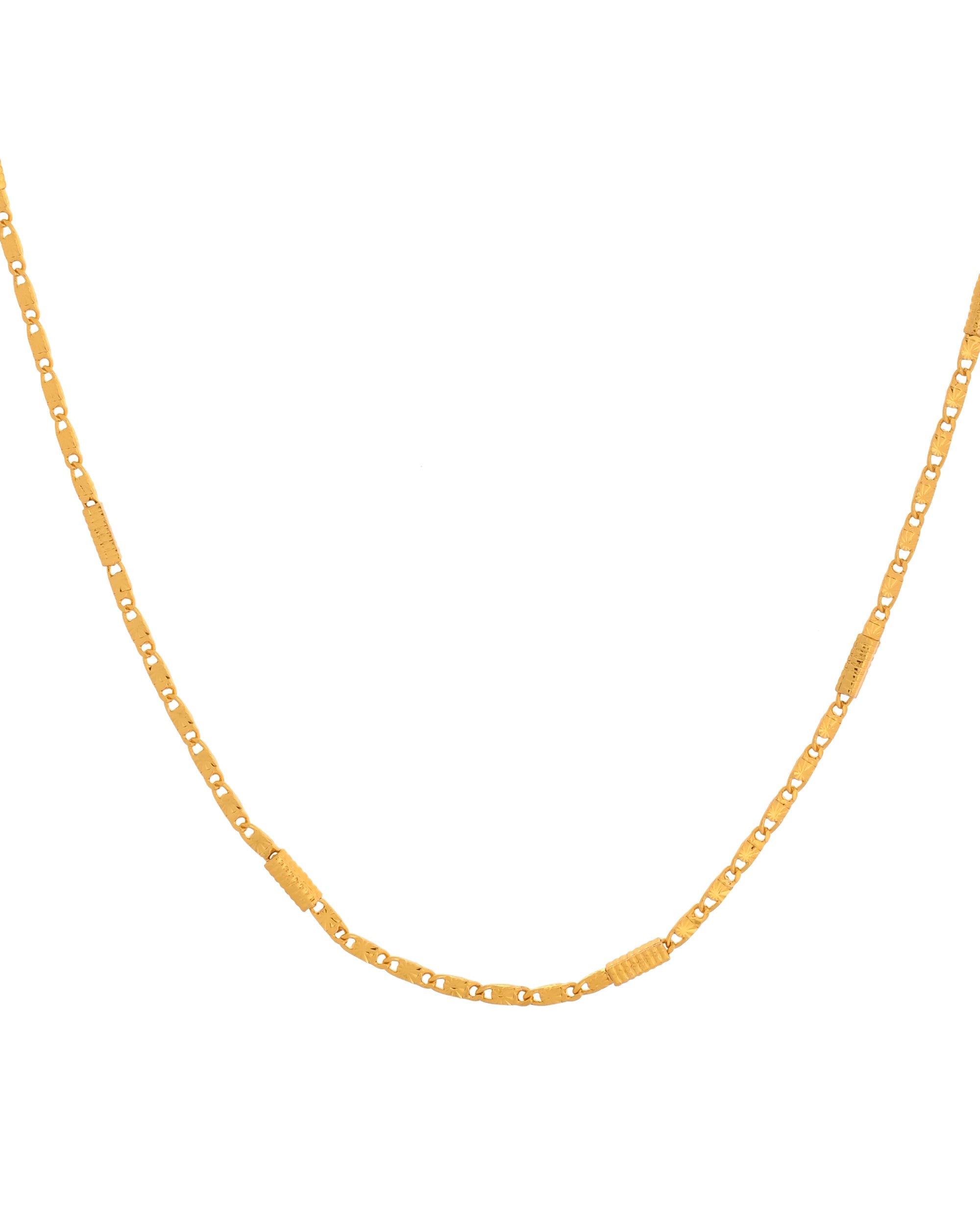VOJ Pipe Shaped Classic Chain For Women | Grocsy