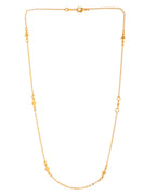 VOJ Gold Polished Star Shaped Minimal Chain For Women | Grocsy