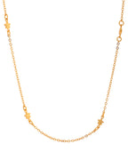 VOJ Gold Polished Star Shaped Minimal Chain For Women | Grocsy