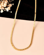 VOJ Women Gold Polished Stainless Steel Elegant Link Chain | Grocsy