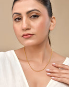 VOJ Women Gold Polished Stainless Steel Ball Chain | Grocsy