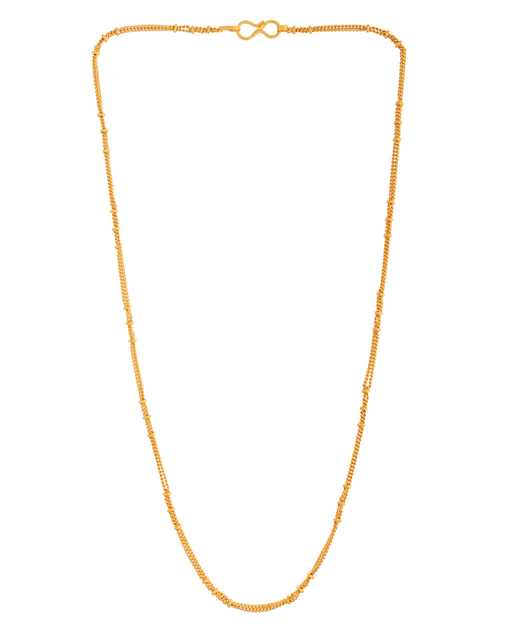 VOJ Women Gold Polished Stainless Steel Ball Chain | Grocsy