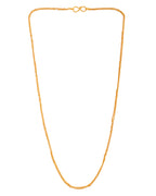 VOJ Women Gold Polished Stainless Steel Ball Chain | Grocsy