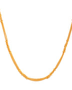 VOJ Women Gold Polished Stainless Steel Ball Chain | Grocsy