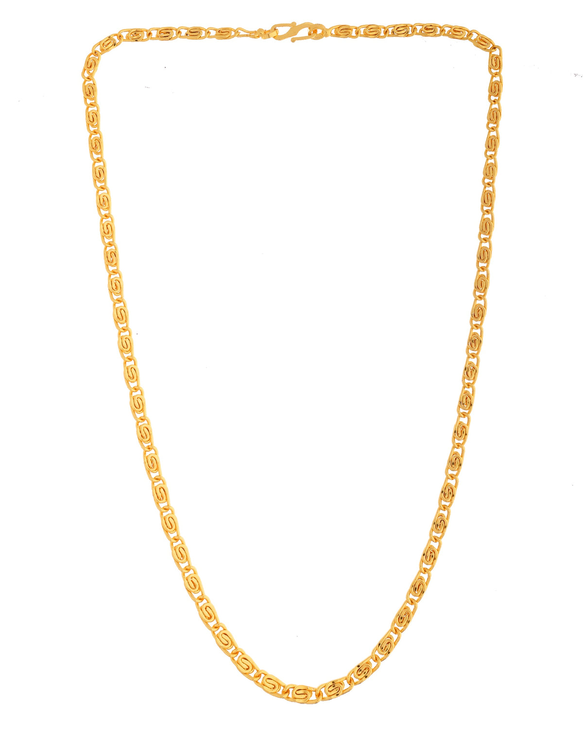 VOJ Gold Polished Minimal Chain For Women | Grocsy