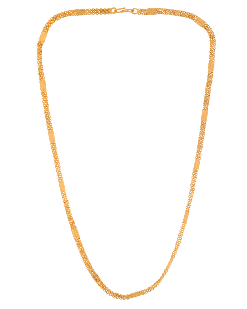 VOJ Gold Polished Classic Stainless Steel Chain | Grocsy