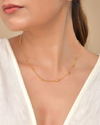 VOJ Gold Polished Minimal Stainless Steel Chain | Grocsy
