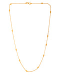 VOJ Gold Polished Minimal Stainless Steel Chain | Grocsy