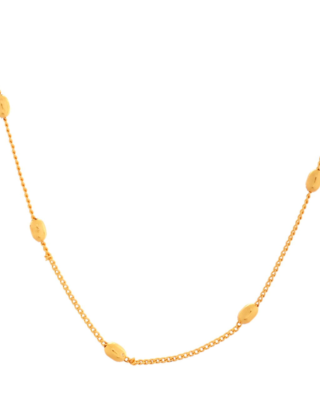 VOJ Gold Polished Minimal Stainless Steel Chain | Grocsy