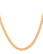 VOJ Gold Polished Ball Shaped Minimal Chain For Women | Grocsy