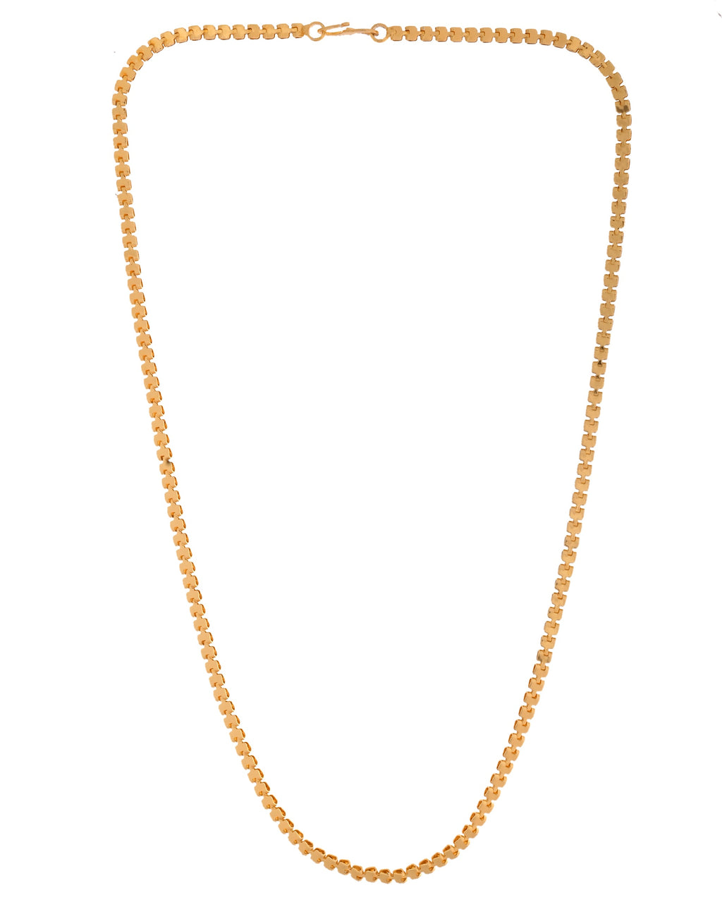 VOJ Women Gold Polished Classic Linked Chain | Grocsy
