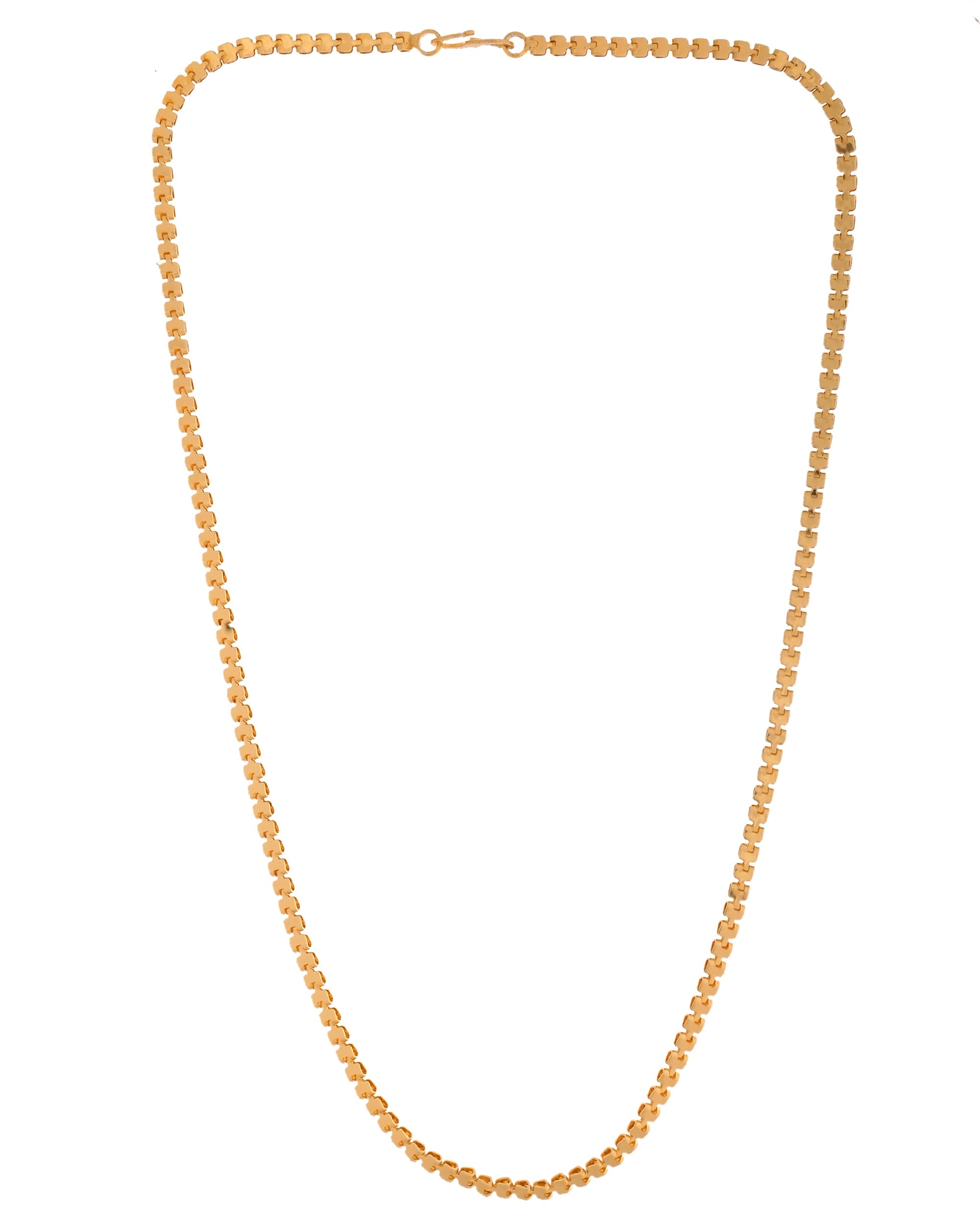 VOJ Women Gold Polished Classic Linked Chain | Grocsy