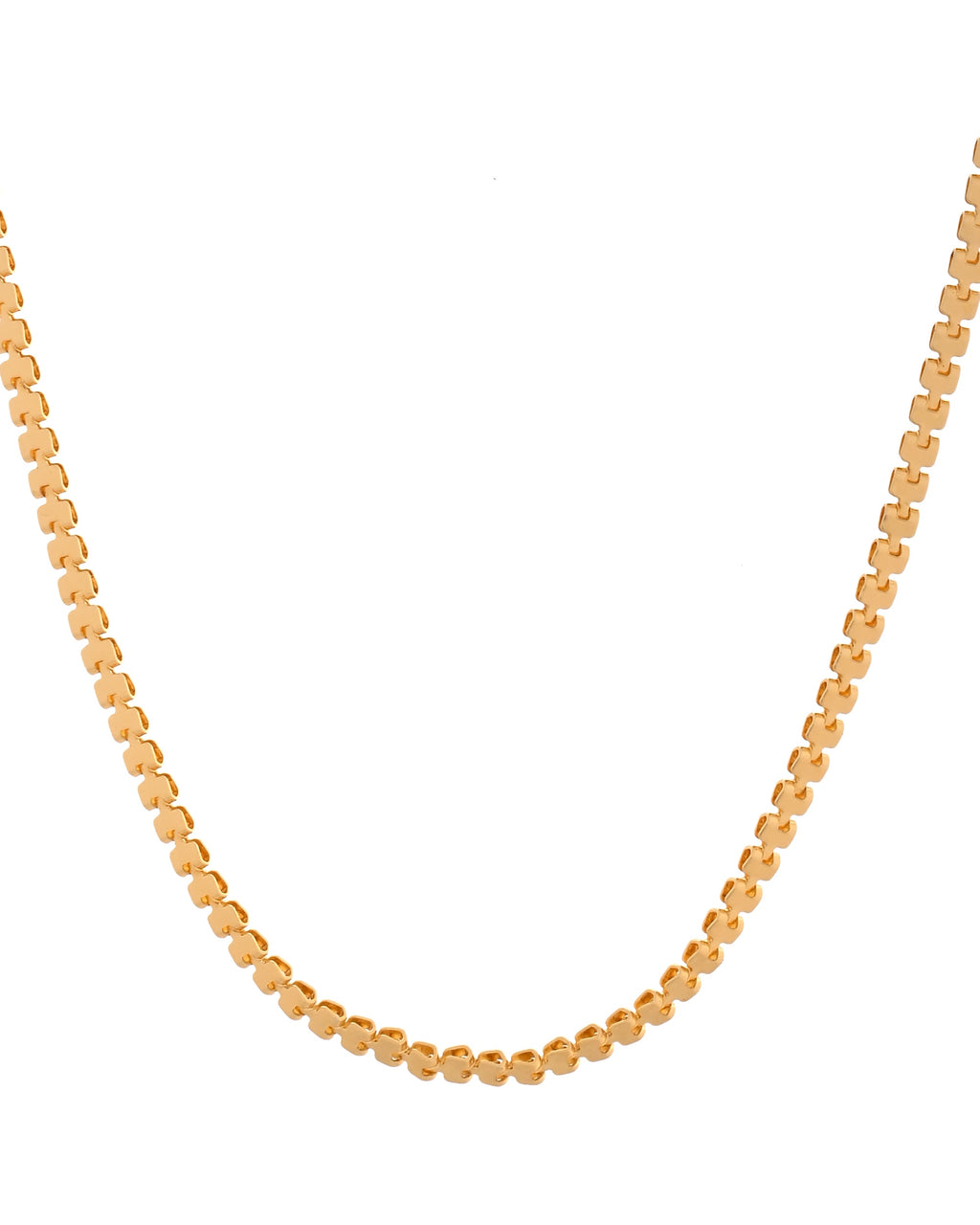 VOJ Women Gold Polished Classic Linked Chain | Grocsy