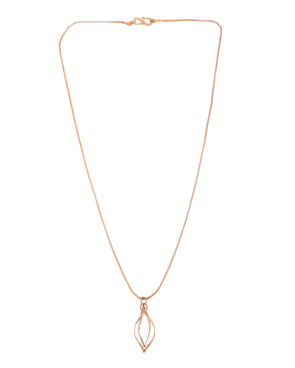 VOJ Rose Gold Polished Chain With Designer Pendant | Grocsy