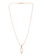 VOJ Rose Gold Polished Chain With Designer Pendant | Grocsy