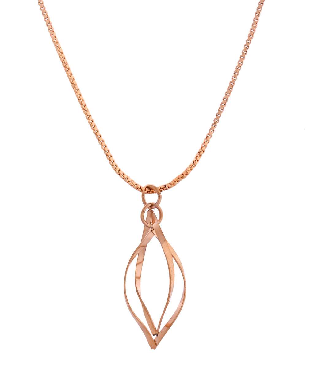 VOJ Rose Gold Polished Chain With Designer Pendant | Grocsy