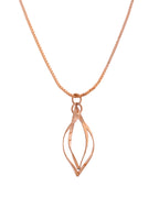 VOJ Rose Gold Polished Chain With Designer Pendant | Grocsy