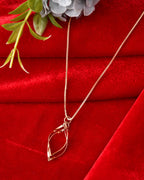 VOJ Rose Gold Polished Chain With Designer Pendant | Grocsy