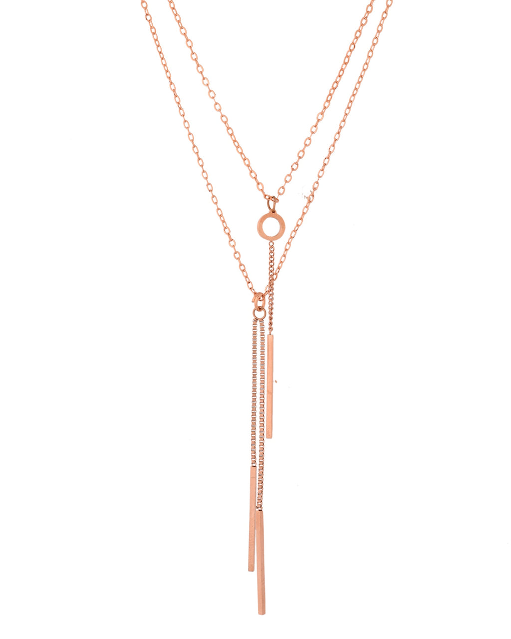 VOJ Gold Polished Multi Layer Designer Chain | Grocsy