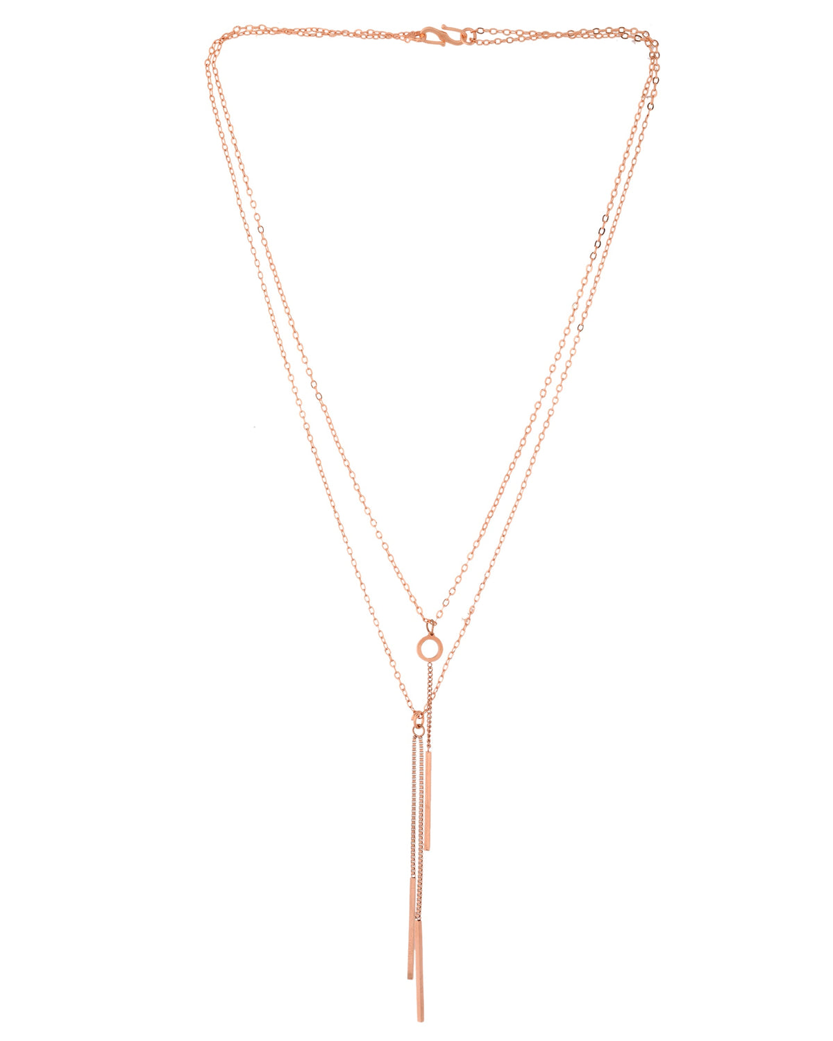 VOJ Gold Polished Multi Layer Designer Chain | Grocsy