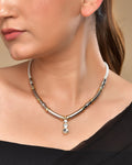 VOJ Silver Plated Elegant Stainless Steel Designer Necklace | Grocsy