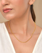 VOJ Gold Polished Women Stainless Steel Classic Chain | Grocsy