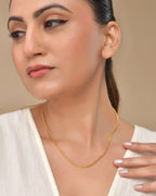 VOJ Gold Polished Women Stainless Steel Classic Chain | Grocsy