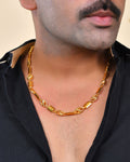 VOJ Men Designer Stainless Steel Gold Polished Chain | Grocsy