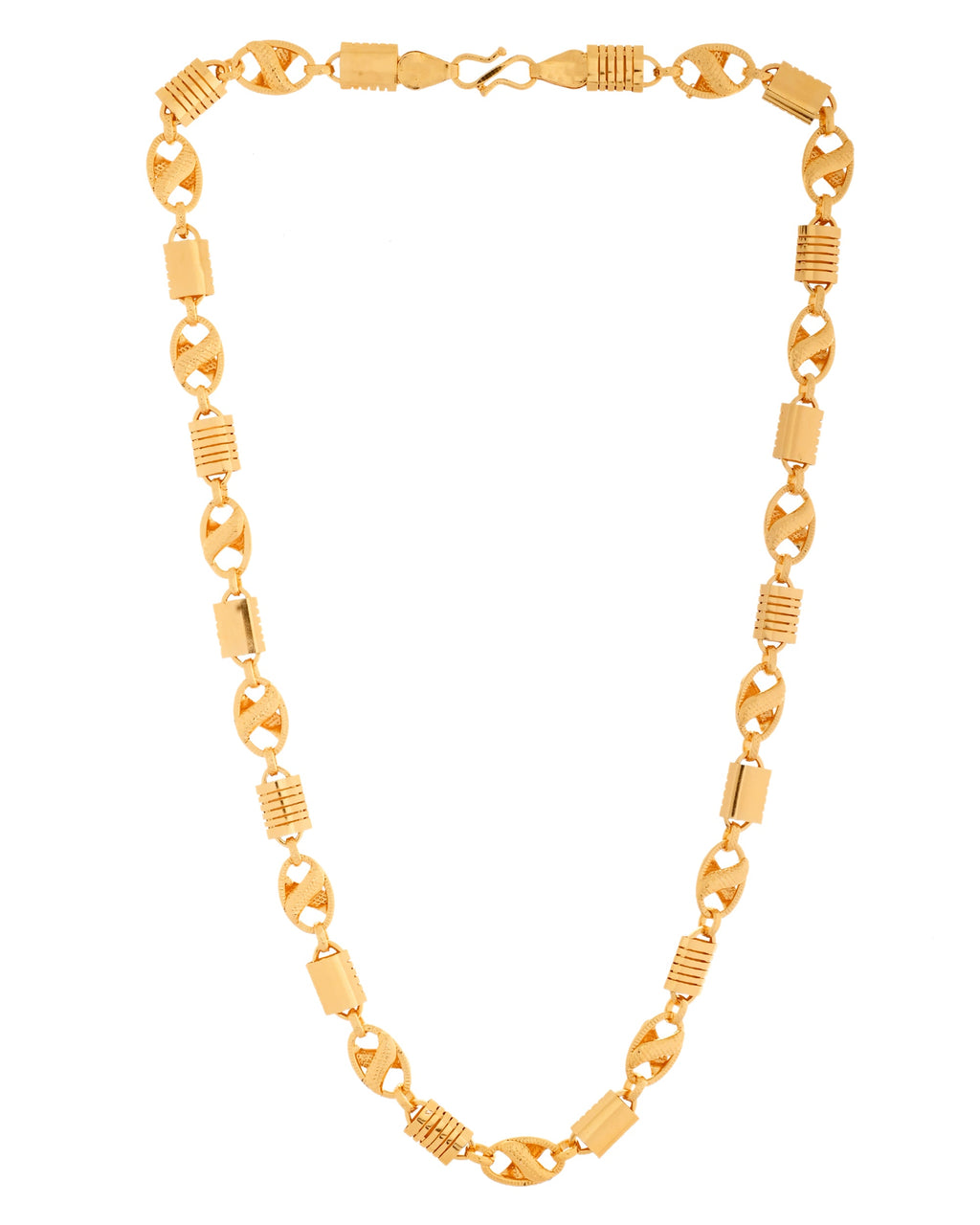 VOJ Men Designer Stainless Steel Gold Polished Chain | Grocsy