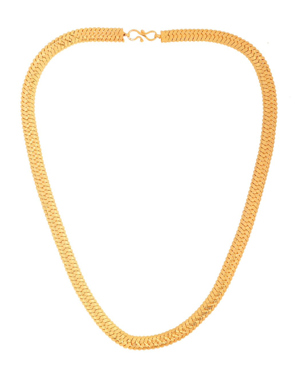VOJ Gold Polished Minimal Chain For Men | Grocsy