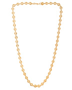 VOJ Gold Polished Geometrical Shaped Stainless Steel Chain For Women | Grocsy