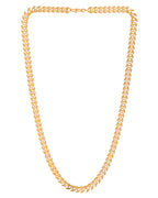 VOJ Gold Polished Filled Leaf Shaped Chain For Women | Grocsy