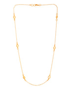 VOJ Gold Polished Minimal Designer Chain For Women | Grocsy