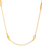 VOJ Gold Polished Minimal Designer Chain For Women | Grocsy