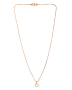 VOJ Rose Gold Polished Chain With Small Circular Pendant | Grocsy
