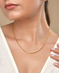 VOJ Women Gold Polished Stainless Steel Simple Chain | Grocsy