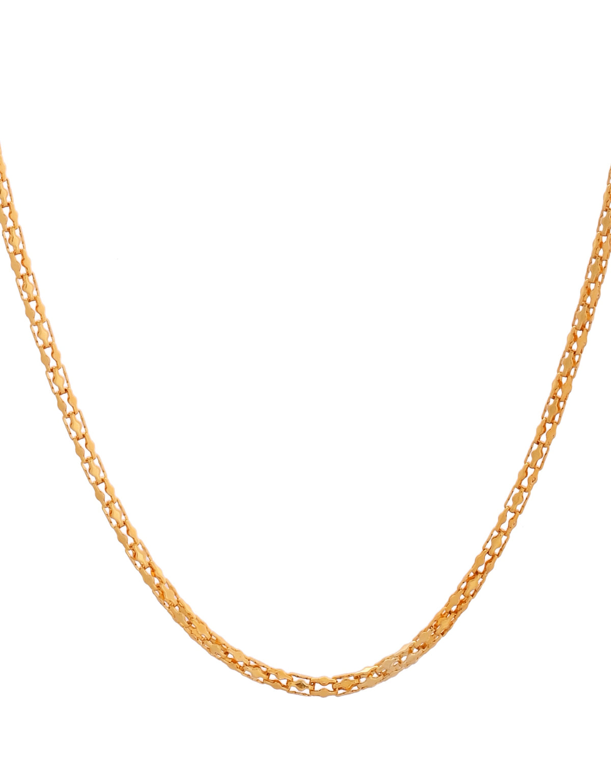 VOJ Women Gold Polished Stainless Steel Simple Chain | Grocsy