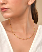 VOJ Stainless Steel Dual Toned Ball Chain For Women | Grocsy