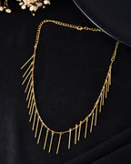 VOJ Women Gold Polished Statement Necklace | Grocsy