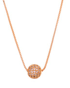 VOJ Gold Polished Women Stone Studded Designer Chain | Grocsy