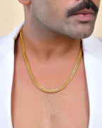 VOJ Stainless Steel Classic Linked Gold Polished Chain | Grocsy