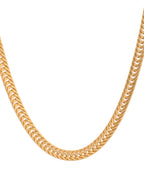 VOJ Stainless Steel Classic Linked Gold Polished Chain | Grocsy