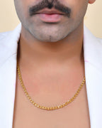 VOJ Stainless Steel Designer Gold Polished Chain For Men | Grocsy