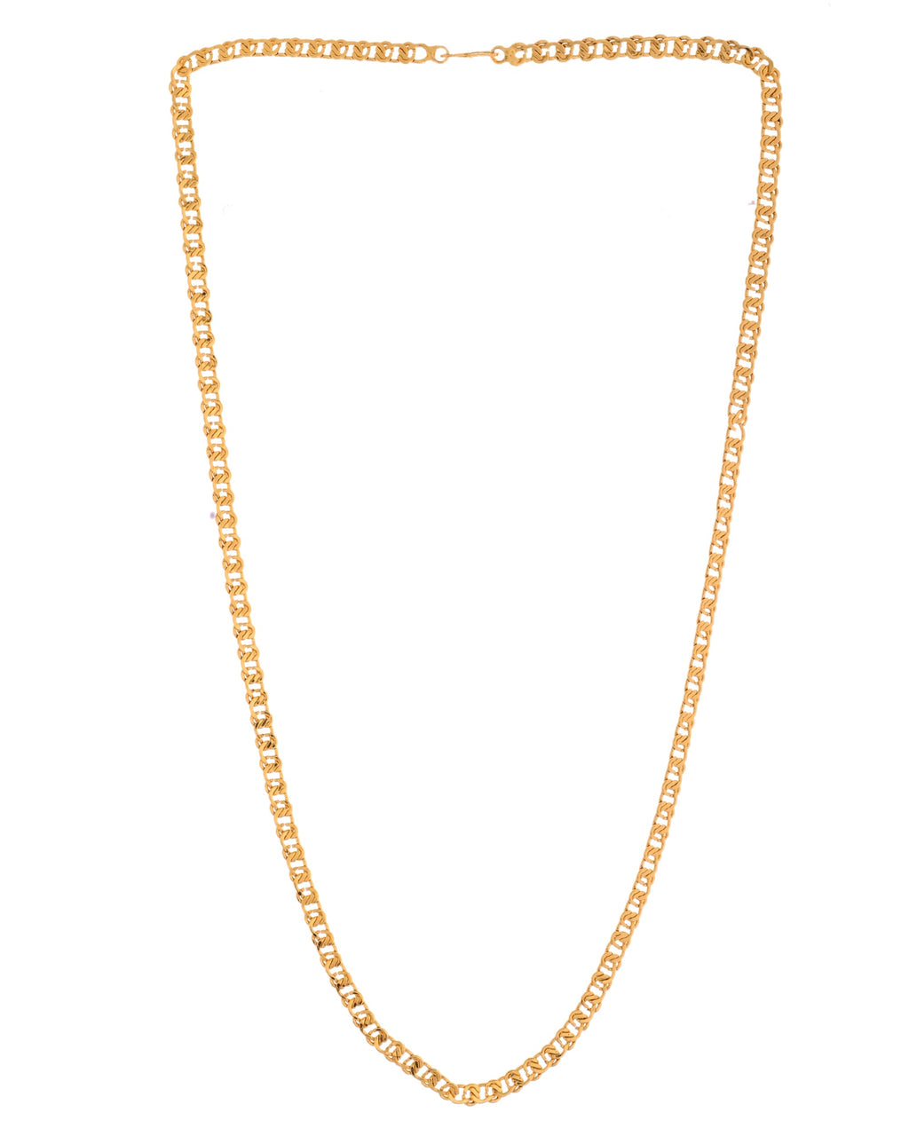 VOJ Stainless Steel Designer Gold Polished Chain For Men | Grocsy