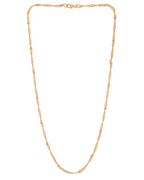 VOJ Women Stainless Steel Twisted Gold Polished Chain | Grocsy