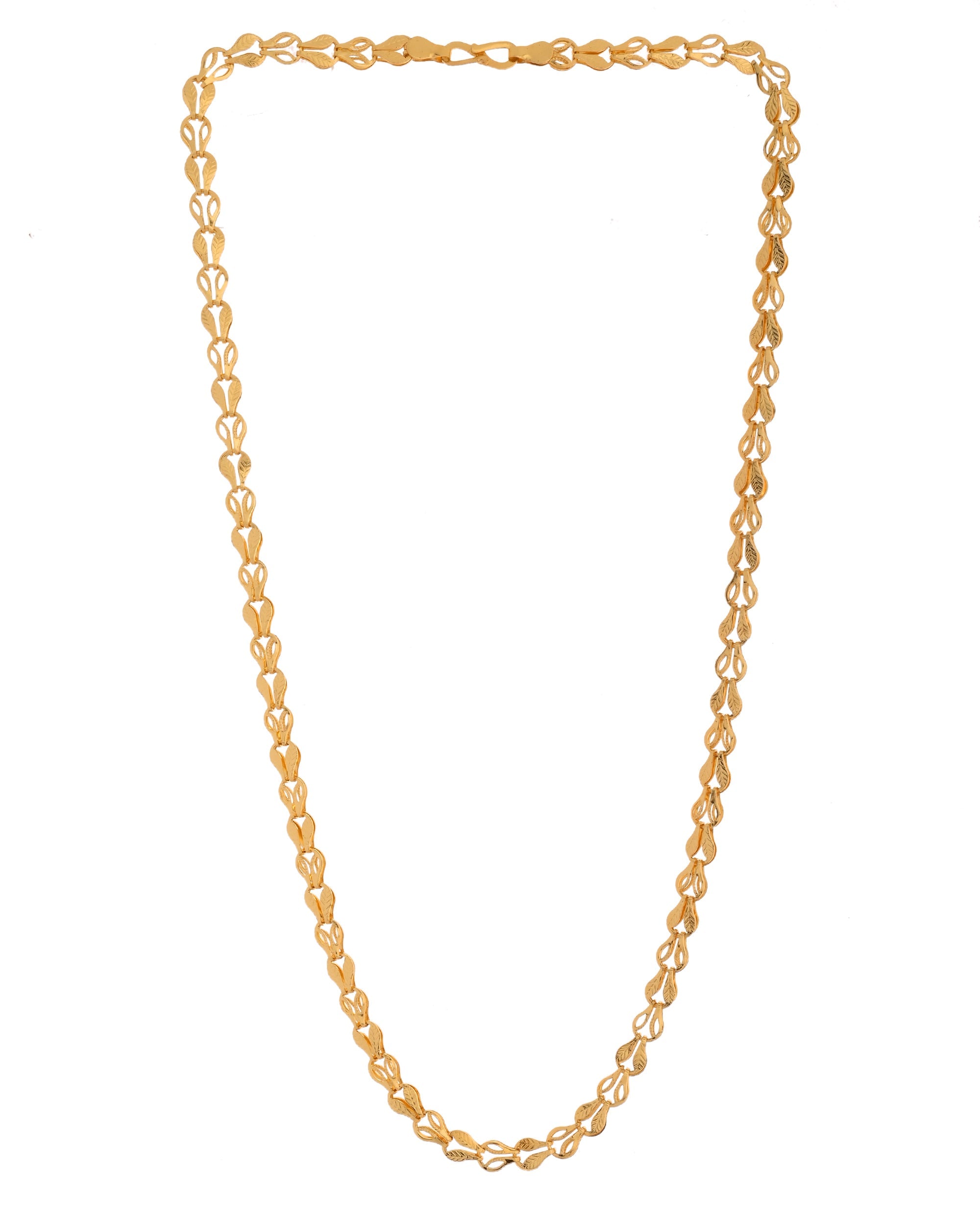 VOJ Men Designer Classic Gold Polished Chain | Grocsy