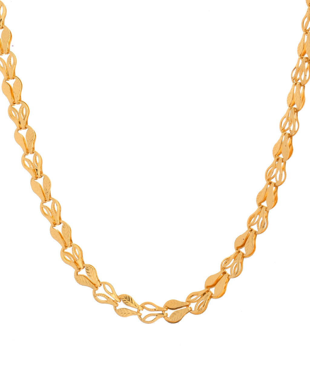VOJ Men Designer Classic Gold Polished Chain | Grocsy