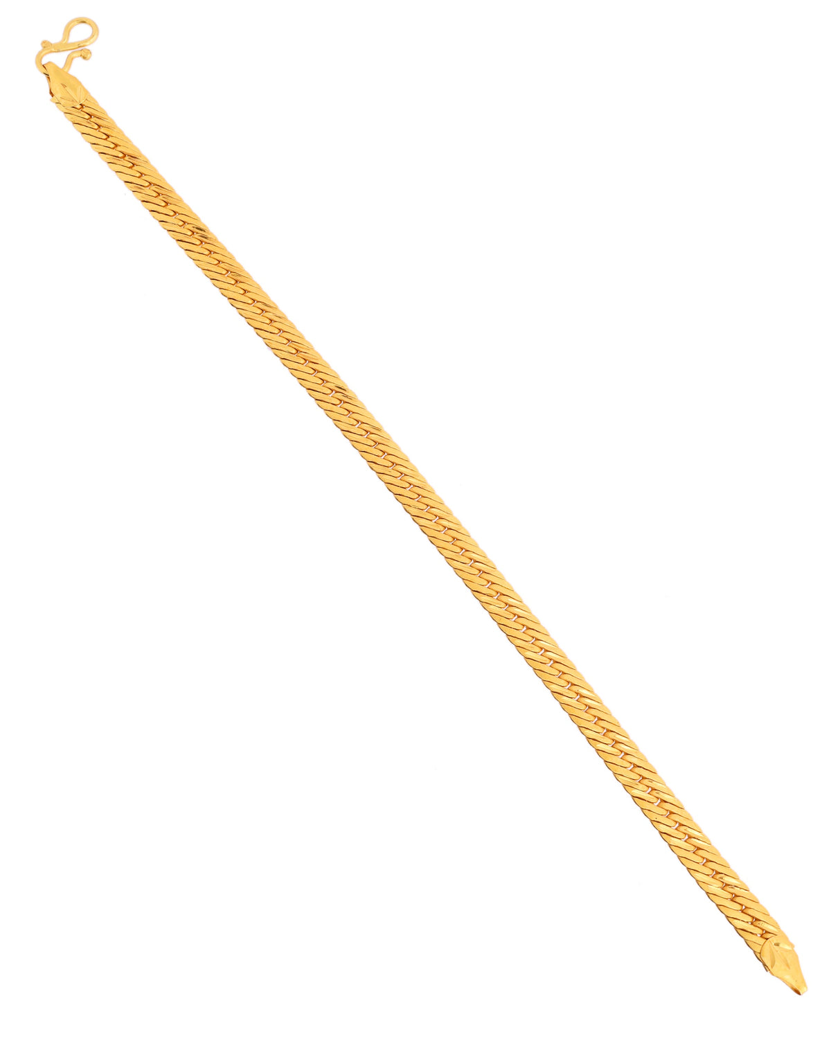 VOJ Men Stainless Steel Gold Polished Handcrafted Bracelet | Grocsy