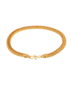 VOJ Men Gold Polished Stainless Steel Linked Bracelet | Grocsy