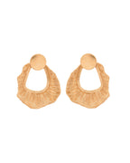 VOJ Gold Polished Anti Tarnished Designer Studs Earrings | Grocsy
